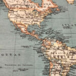 Mapamundi azul 2 plast.